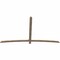 Ekena Millwork Bellingham Smooth Timber Gable Bracket, Douglas Fir, 96"W x 56"H x 1 1/2"D x 3 1/2"F, 14/12 Pitch GBW096X56X0204BEL00SDF - alternate 4